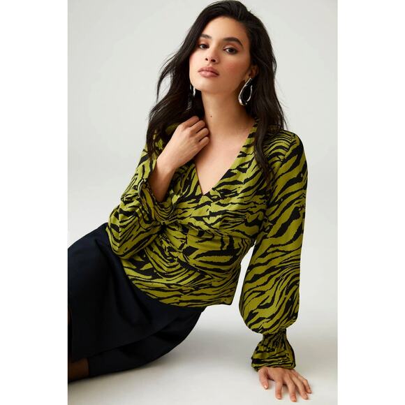 Anthropologie Exquise Wrap Blouse - New XL - Picture 2 of 5